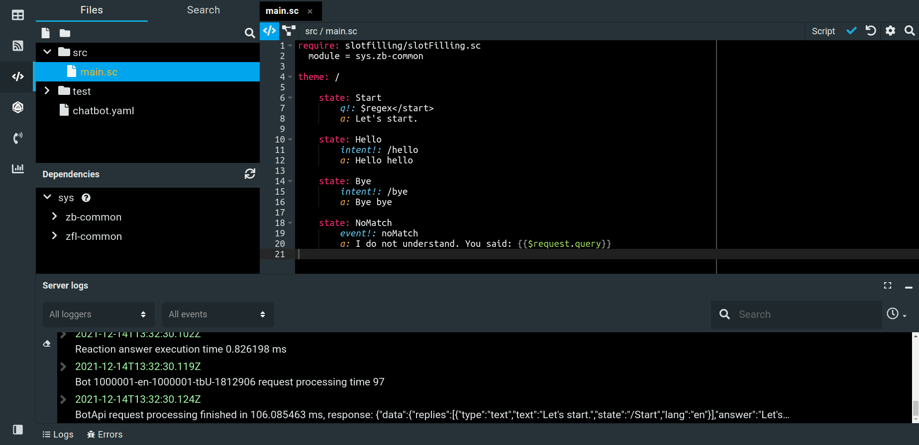 Source code editor