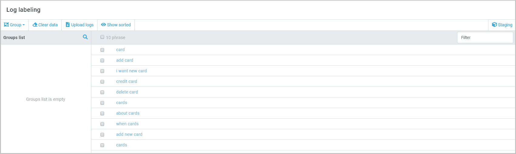 Upload logs