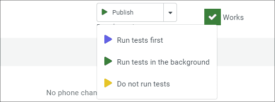 Test run mode selection on deploying the bot to a channel